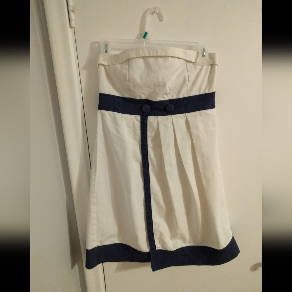 Vintage Denim Naval Style Summer Dress